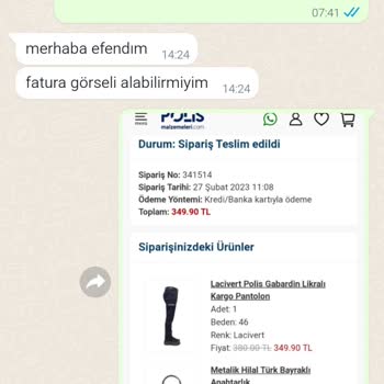 Polismalzemeleri.com Pantolon Renk Atması