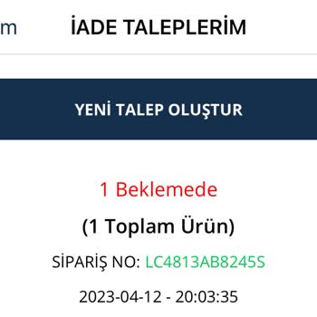 Lee Cooper Uygulama Siparişinin İadesi Yapılmıyor!