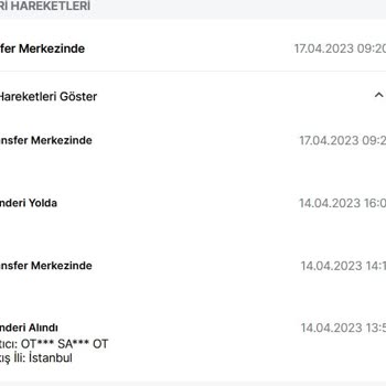 (Trendyol Express ) 6 Gündür Kargom Transfer Merkezinde Gelmedi
