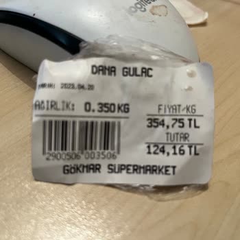 Gökmar Süpermarket Bozuk Et İadesinin Alınmaması