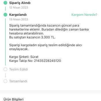 Sürat Kargo Hala Aktarmada