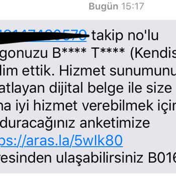 Aras Kargo, Kargom Teslim Edilmediği Halde Teslim Edilmiştir SMS'i Geldi!
