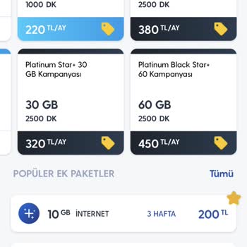 Turkcell Sunulan Tekliflerdeki Fahiş Fiyatlar