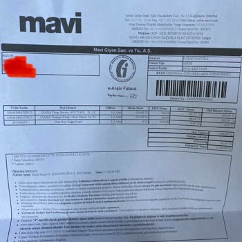 Mavi Ürün İncelemeye Alınmaması