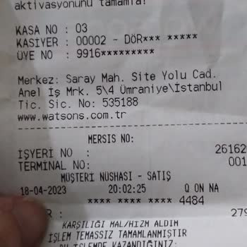 Watsons Bursa Kent Meydani AVM 03 Numaralı Kasiyerin Tutumu