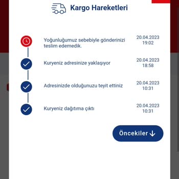 Aras Kargo Teslimatın Ertelenmesi Gecikmesi