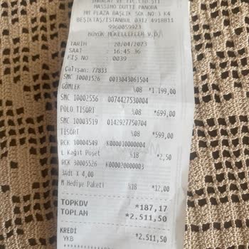 Massimo Dutti Hediye Paketi Ücreti