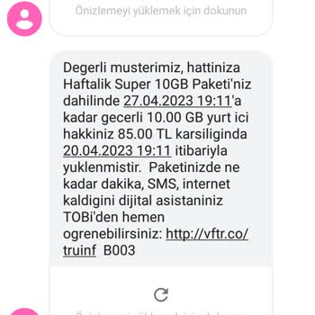 Vodafone İznim Olmadan Ek Paketler Atarak Faturamı Yükseltiyor.