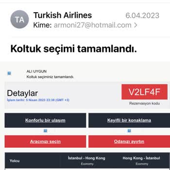 Türk Hava Yolları Koltuk Rezervasyon Oyunları Çok Dikkat!