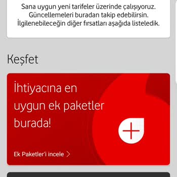 Vodafone Yeni Tarife Yok