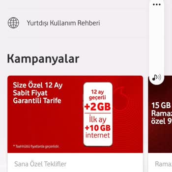 Vodafone Yeni Tarife Yok