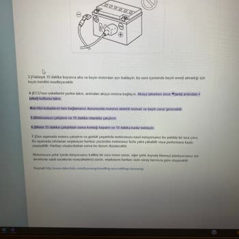 CF Moto Cf CL-X 250 Arıza Lambası Sorunu