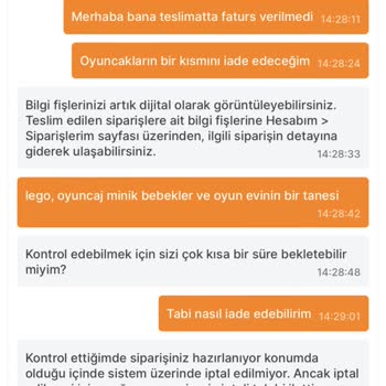Migros Sanal Market İade Yaptırmıyor