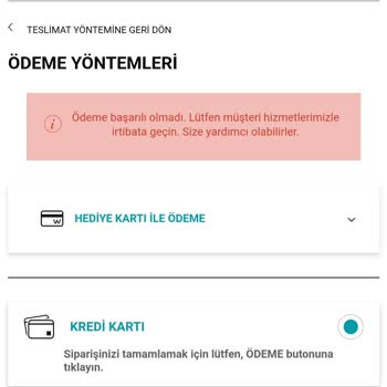 Watsons'ta Siparişimi 4 Gündür Tamamlayamıyorum