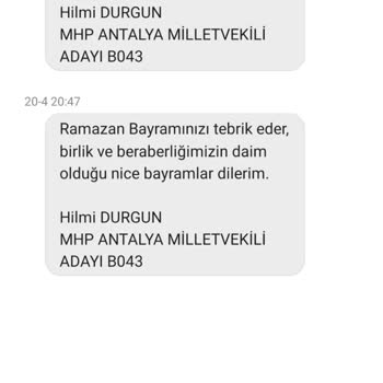Mhp Antalya SMS Gönderip Duruyor
