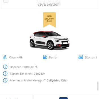 Dailydrive Rent A Car Ticari Ahlak