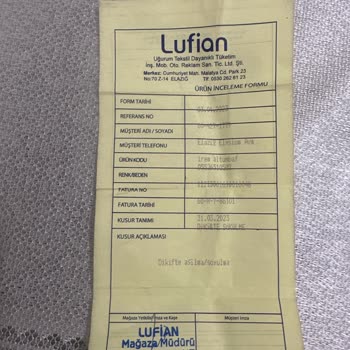 Lufian Elazığ Mağazası Değişim İşlemini Onaylamadı