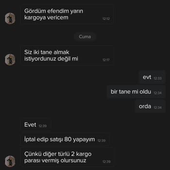 Gardrops Ürün Teslim Edilmedi