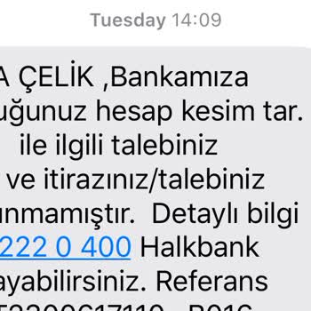 Halkbank Ekstre Kesim Tarihi Talebim Olmadan Değişti