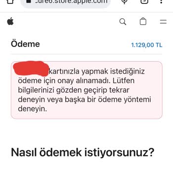 Apple Sitesinden Ödeme Onaylanmıyor!