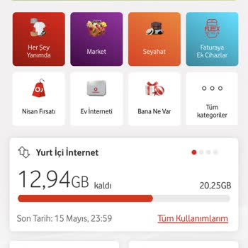 Vodafone Adımlı İnternet Aşımı