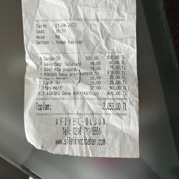 İkinci Bahar Restoran (Şile) Fazla Hesap Telefonda Verilen Fiyat Başka Restorana Gidince Başka