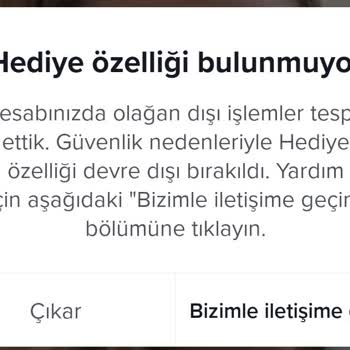TikTok Hediye Atamıyorum Ve Jeton Alamıyorum