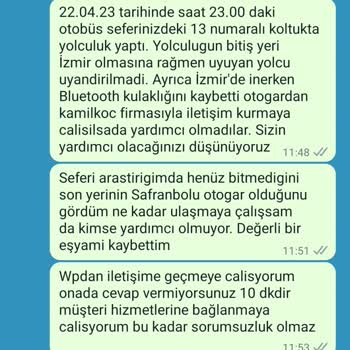 Kamil Koç Kayıp Eşya İletişim