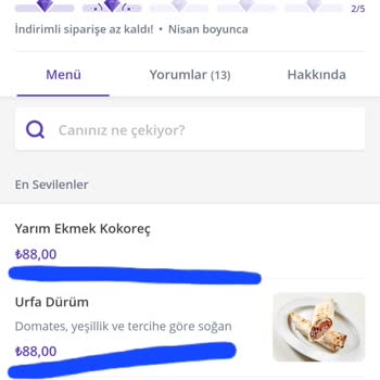 Nayla Dürüm Ve Kokoreç Sürekli Değişen Fiyat Farkları