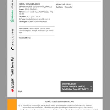 Arçelik Su Sebili Üç Kez Tamir Gördü