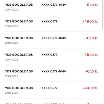 Google Bilgi Dışı Para Çekimi