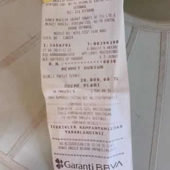 Gonca Mobilya Ürünün Arkasında Durmuyor!