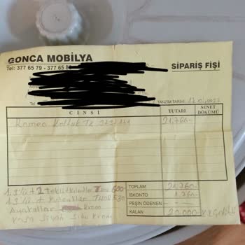 Gonca Mobilya Ürünün Arkasında Durmuyor!