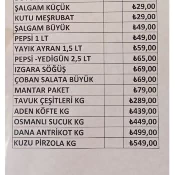 Aden Boğazköy Tesisleri Kendin Pişir Kendin Ye