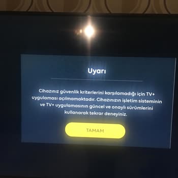 TV+ Güvenlik Kriteri Hatası