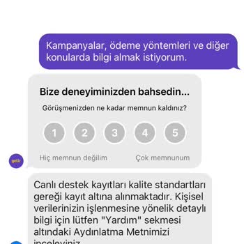 GetirYemek Siparişimi İptal Edemiyorum