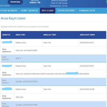 TÜRKSAT Kablo TV Kutu Arızası