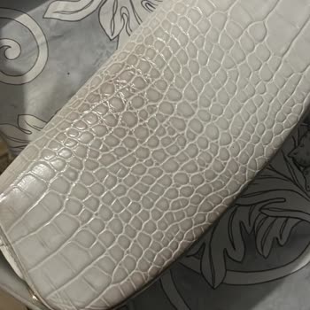 Manc Lilith Beyaz Çanta Kararması