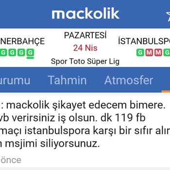 Mackolik.com Siliyorsunuz Yorumlarımı Ayıp Oluyor