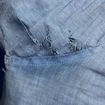 Zara Keten Gömlek Yırtılması