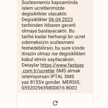 Üyelik İptali FastPay Üyeliği