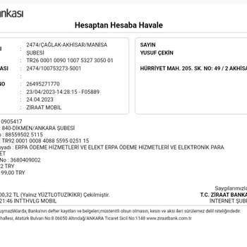 Mefete Para İadesi Talebi