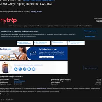 Mytrip.com Yurt Dışı Bilet Değişikliğim Yapılmamış Ve Para İadesi De Yapılmıyor!