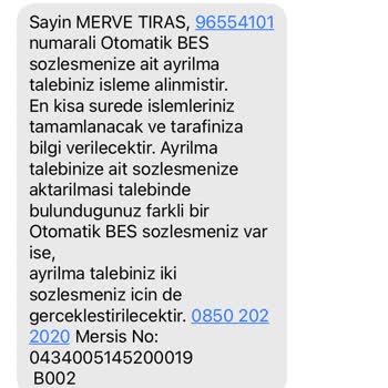 Türkiye Hayat Emeklilik BES İptal Edilmiyor