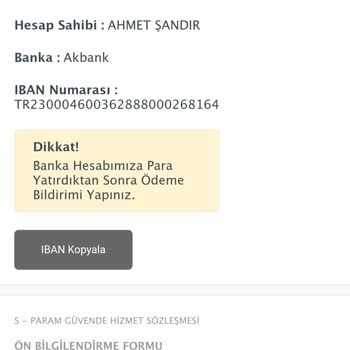 Sahibinden Görünümlü Sahte Site İle Satış Param Güvende İle Satın Al