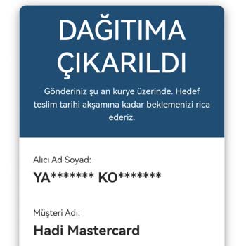 AGT Kurye Kart Teslim Etmiyor