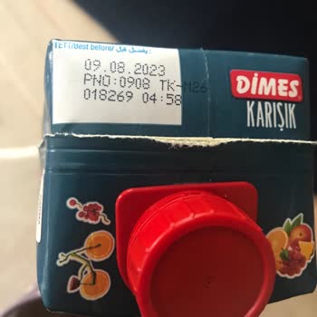 Dimes %100 Meyve Suyu Sorunu