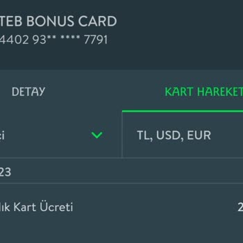 TEB Kredi Kartı Aidatının İade Talebi