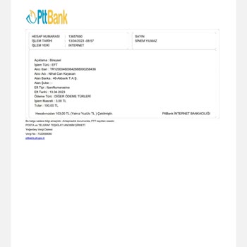 PTT Bank PTT Para Yiyor İsleme Gelince Eksik Bilgi İki Sistem Üzerinde Farklı
