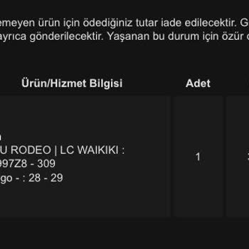 LCW Elinde Olmayan Ürün Satıyor